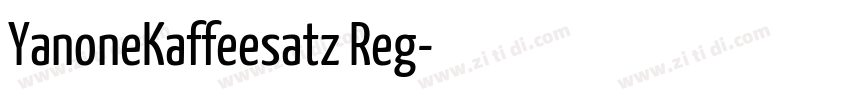 YanoneKaffeesatz Reg字体转换 YanoneKaffeesatz Reg字体转换